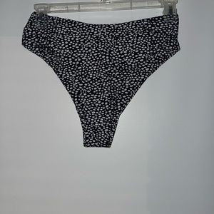 high cut polka dot bikini bottoms